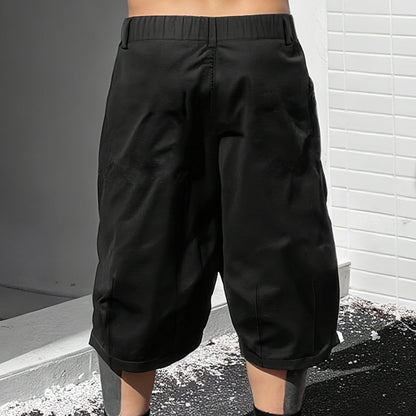 👖 LIMITED TIME: 50% OFF! 🔥 Men's Plus Size Capri Pants – Wide-Leg Loose Fit, Drawstring Waist & Large Pockets ✨