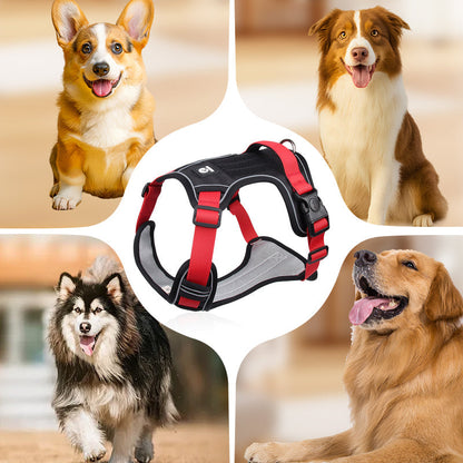 No Pull Dog Harness with Leash & Collar LED