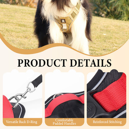 No Pull Dog Harness with Leash & Collar LED