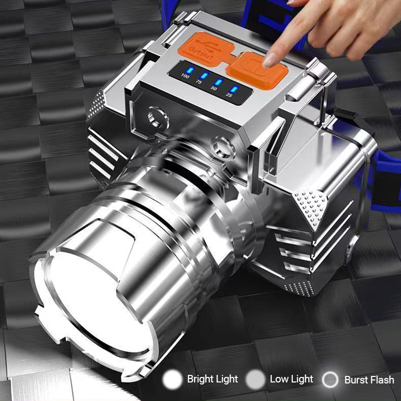 Smart Motion Sensor LED Headlamp: Rechargeable Waterproof Hands-Free Headlight for Fishing & Outdoor (Limited Stock)