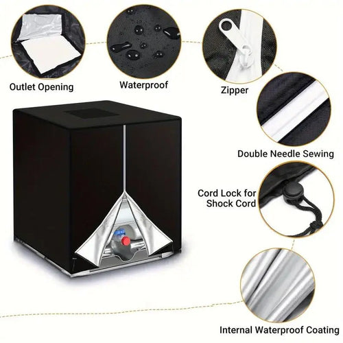 💧 Waterproof IBC Tote Cover – Heavy-Duty, UV-Blocking, Secure Fit