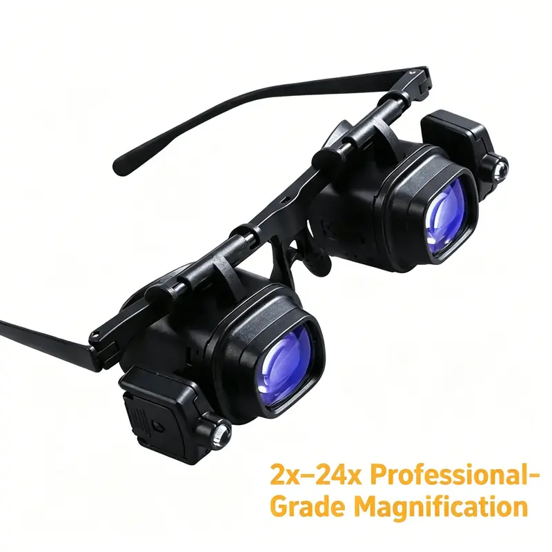 🔬 LIMITED-TIME 49% OFF! ✨ Precision LED Magnifier Glasses – Interchangeable Lenses, Dual LED, Hands-Free 💡