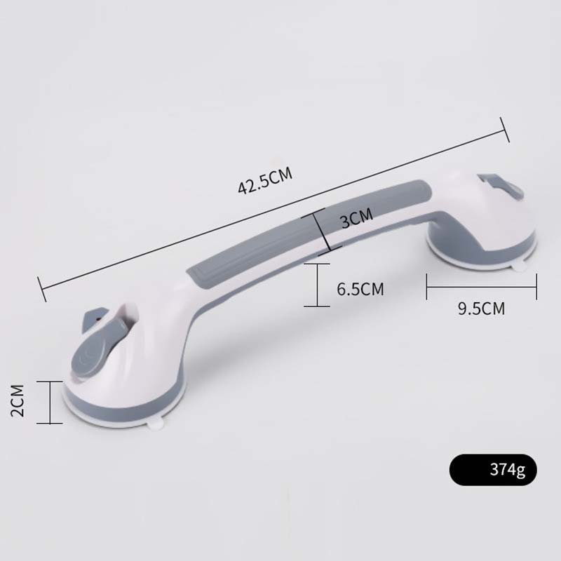 Suction Cup Grab Bar – Tool-Free No-Drill Install on Tile & Glass, Strong Vacuum Hold, Removable & Reusable – Extra Balance Support for Bathroom Safety 🔒