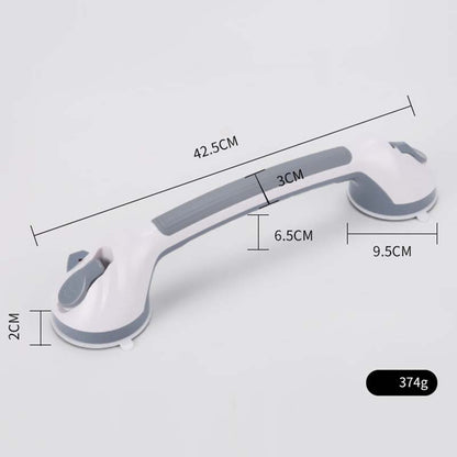 Suction Cup Grab Bar – Tool-Free No-Drill Install on Tile & Glass, Strong Vacuum Hold, Removable & Reusable – Extra Balance Support for Bathroom Safety 🔒