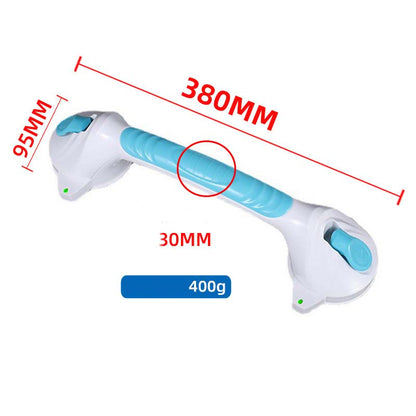Suction Cup Grab Bar – Tool-Free No-Drill Install on Tile & Glass, Strong Vacuum Hold, Removable & Reusable – Extra Balance Support for Bathroom Safety 🔒