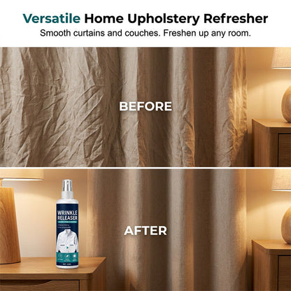 👔Wrinkle-reducing spray for clothing✨ Instant wrinkle release – no iron, travel-ready, static-free & fresh.