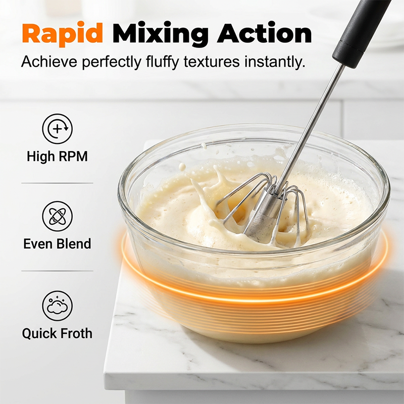 🔥 (LAST DAY OF THE SPECIAL SALE) 🔥 Stir eggs, cream, and dough effortlessly. 🔥 Versatile Stainless Steel Egg Beater (hands-free, easy to use)
