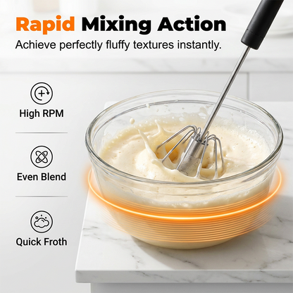 🔥 (LAST DAY OF THE SPECIAL SALE) 🔥 Stir eggs, cream, and dough effortlessly. 🔥 Versatile Stainless Steel Egg Beater (hands-free, easy to use)