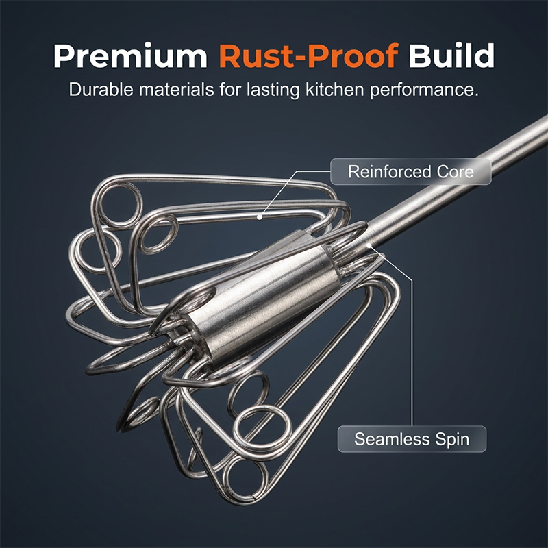 🔥 (LAST DAY OF THE SPECIAL SALE) 🔥 Stir eggs, cream, and dough effortlessly. 🔥 Versatile Stainless Steel Egg Beater (hands-free, easy to use)