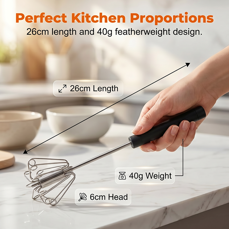 🔥 (LAST DAY OF THE SPECIAL SALE) 🔥 Stir eggs, cream, and dough effortlessly. 🔥 Versatile Stainless Steel Egg Beater (hands-free, easy to use)