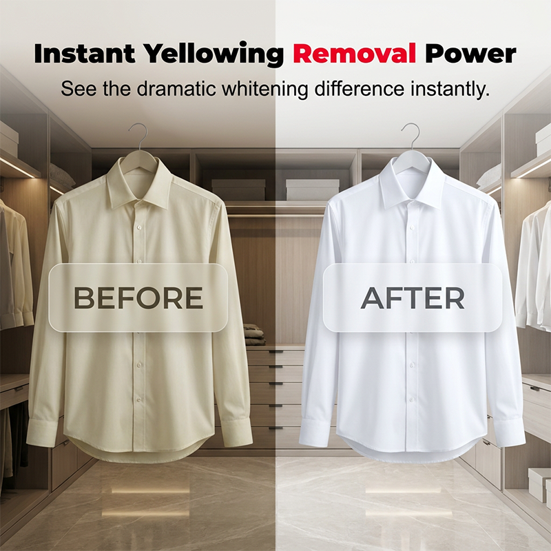 🤍 Laundry Whitening Sheets for White Clothes – Deep Stain & Yellowing Remover, Easy Toss-and-Wash Laundry Booster ✨