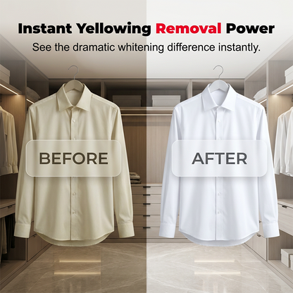 🤍 Laundry Whitening Sheets for White Clothes – Deep Stain & Yellowing Remover, Easy Toss-and-Wash Laundry Booster ✨