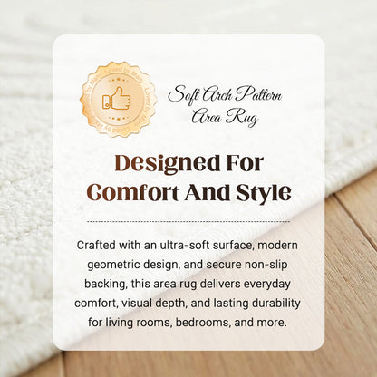 Soft Arch Pattern Area Rug