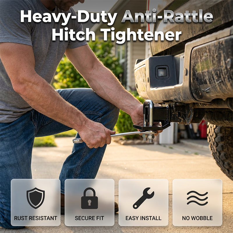 ⏰Heavy-Duty Anti-Rattle Hitch Tightener