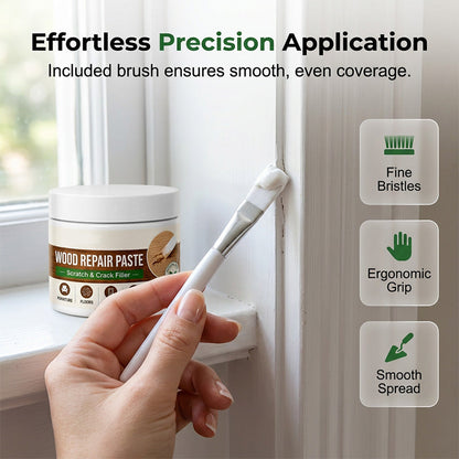 Furniture & Floor Repair Paste – Works on tables, cabinets & wooden floors. Covers scuffs & peeling. No more ugly scratches! 🏠✅