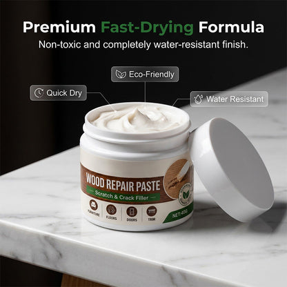 Furniture & Floor Repair Paste – Works on tables, cabinets & wooden floors. Covers scuffs & peeling. No more ugly scratches! 🏠✅