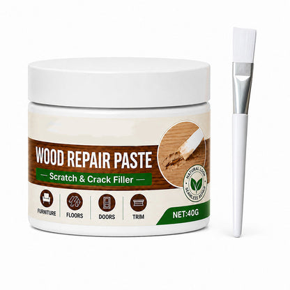 Furniture & Floor Repair Paste – Works on tables, cabinets & wooden floors. Covers scuffs & peeling. No more ugly scratches! 🏠✅