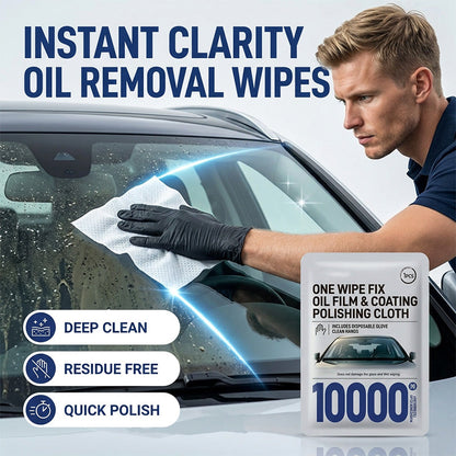 🔥Car Glass Oil Film Removal Wipes