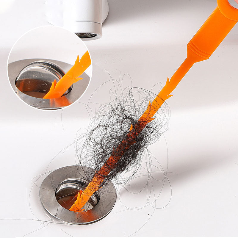 🔥Hot Sale🛠️20.5‑inch Drain Snake – Flexible Durable Hair Clog Remover Tool, Quick Sink Tub Pipe Dredger, Reusable Drain Cleaner Stick for Bathroom Kitchen Sewer Blockages