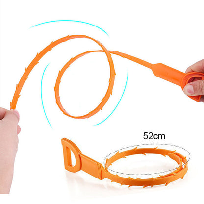 🔥Hot Sale🛠️20.5‑inch Drain Snake – Flexible Durable Hair Clog Remover Tool, Quick Sink Tub Pipe Dredger, Reusable Drain Cleaner Stick for Bathroom Kitchen Sewer Blockages