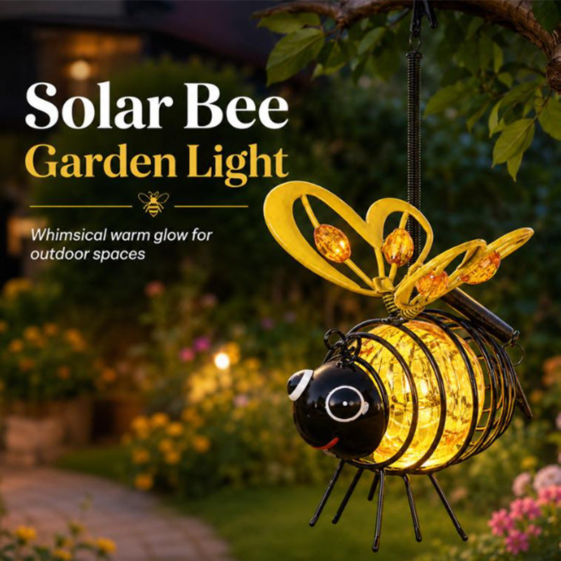 🌙🍃 LIMITED-TIME 50% OFF! Hanging Solar Bee Light – Warm Amber Glow, Flicker-Free, Perfect for Garden Parties, Camping, or Kids’ Rooms – Spread Joy Day and Night 🌞🌜