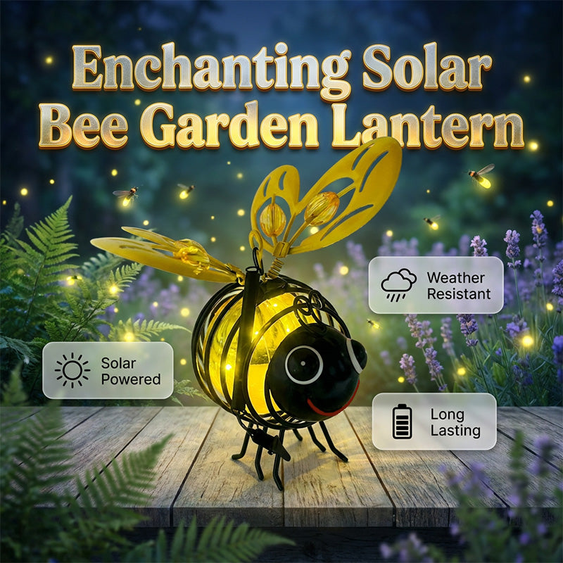 🌙🍃 LIMITED-TIME 50% OFF! Hanging Solar Bee Light – Warm Amber Glow, Flicker-Free, Perfect for Garden Parties, Camping, or Kids’ Rooms – Spread Joy Day and Night 🌞🌜