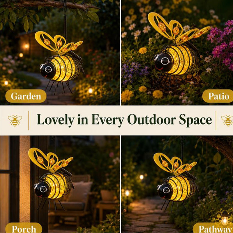 🌙🍃 LIMITED-TIME 50% OFF! Hanging Solar Bee Light – Warm Amber Glow, Flicker-Free, Perfect for Garden Parties, Camping, or Kids’ Rooms – Spread Joy Day and Night 🌞🌜