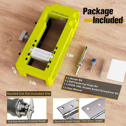 Adjustable Door Hinge Jig Kit
