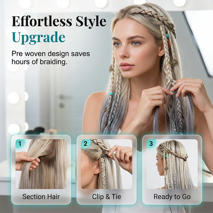 Maillard Style Pre-Braided Hair Extensions