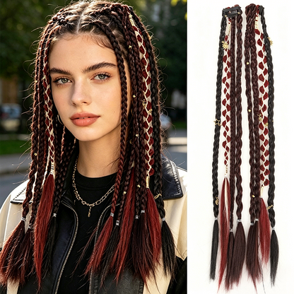 Maillard Style Pre-Braided Hair Extensions