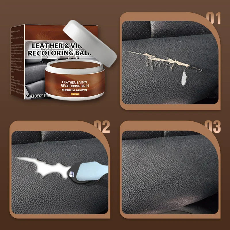 Leather Repair Paste – Fills scratches & scuffs, restores texture.👞