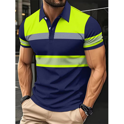 Men's High Visibility Reflective Short Sleeve Shirt