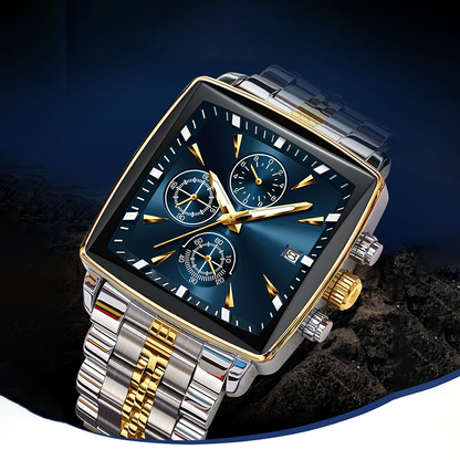 🎁2026 New Arrivals 50% OFF💥Men's Classic Square Dial Quartz Watch – Timeless & elegant – Durable band, perfect for daily or formal wear – reliable and stylish 🖤💼✨