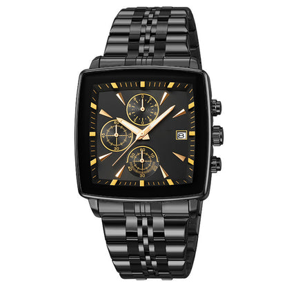 🎁2026 New Arrivals 50% OFF💥Men's Classic Square Dial Quartz Watch – Timeless & elegant – Durable band, perfect for daily or formal wear – reliable and stylish 🖤💼✨