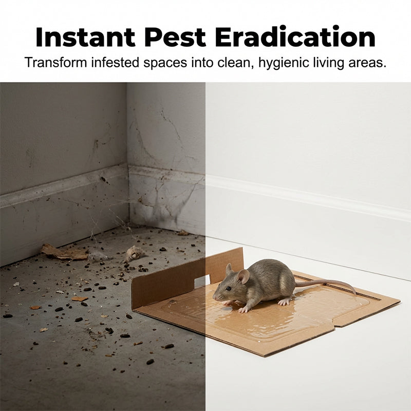 Rodent glue trap in problem area
