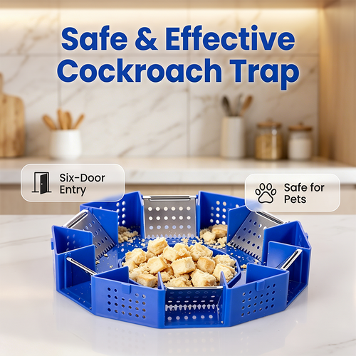 Physical Cockroach Trap Non-Toxic Six-Door Pest Catcher