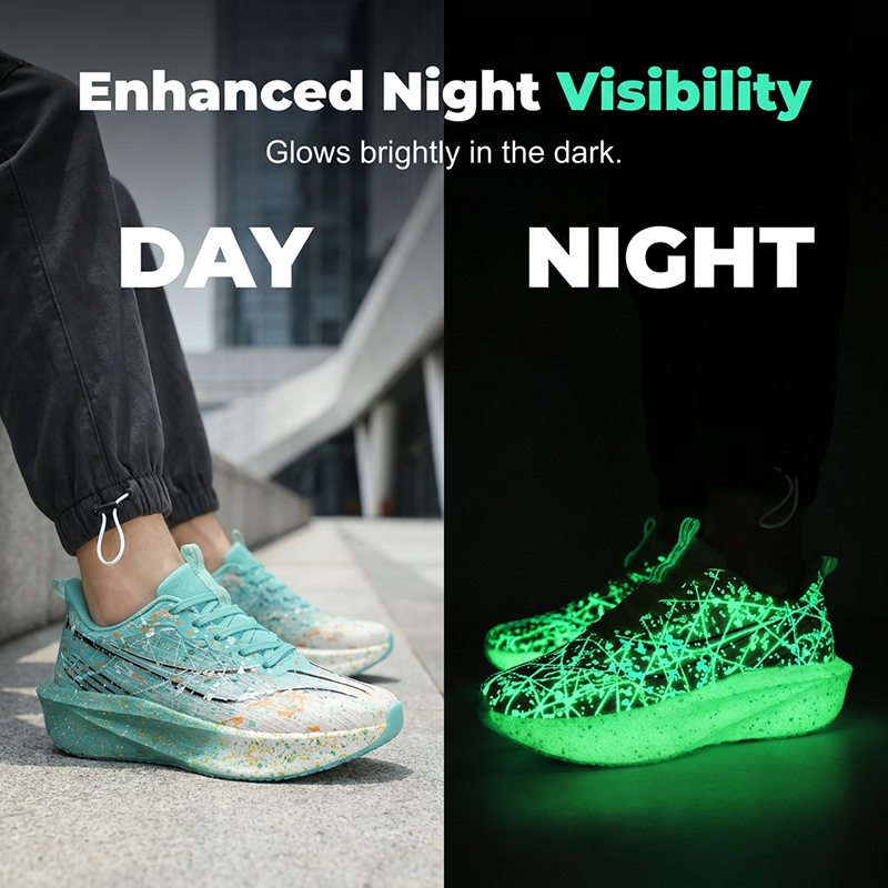 ⏰Glow-in-the-Dark Splatter Print Casual Sneakers