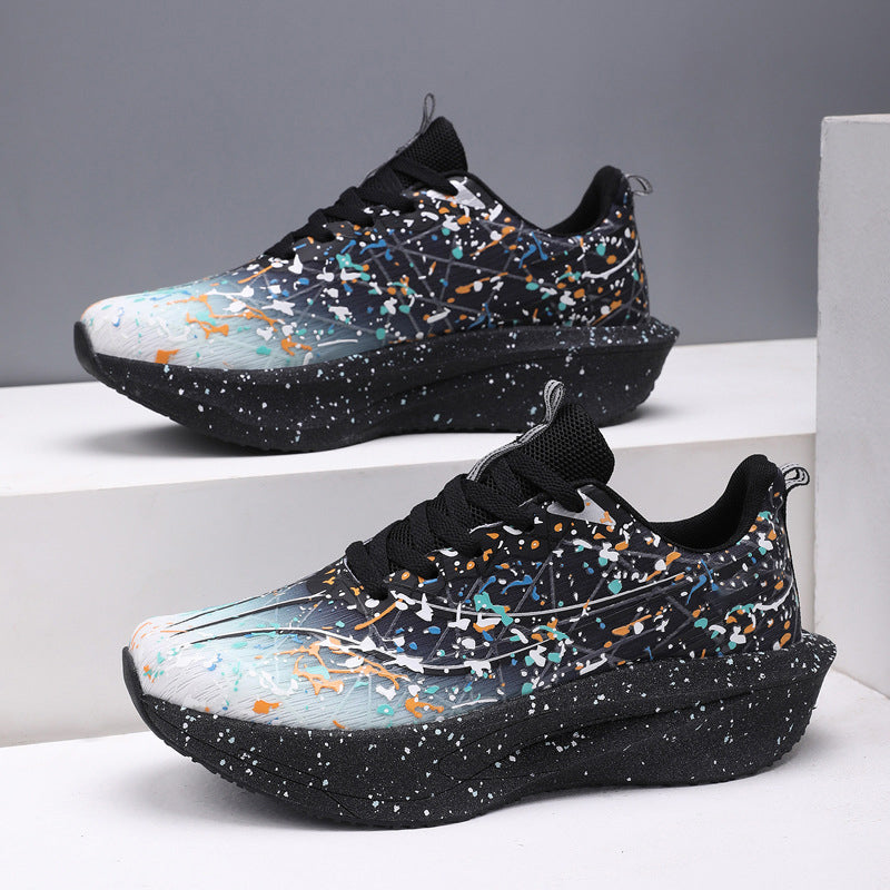 ⏰Glow-in-the-Dark Splatter Print Casual Sneakers
