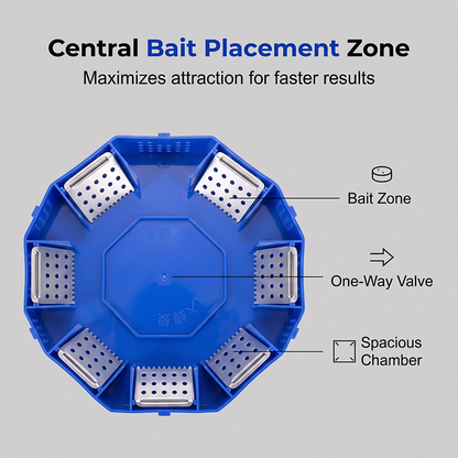 🥳2026 HOT SALE🥳💞50K+ SOLD!🪳🛡️ 50% OFF! Physical Cockroach Trap – Non‑toxic, six‑door design, no chemicals. Transparent cover for easy monitoring. Safe for homes with kids & pets! 🏠✨