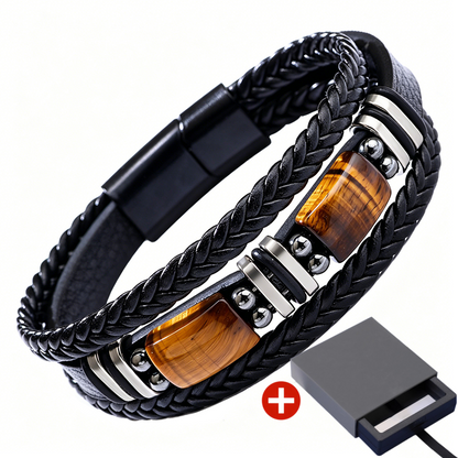 Braided PU Leather Bracelet – product image