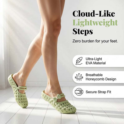 Women's Closed-Toe Breathable Mules