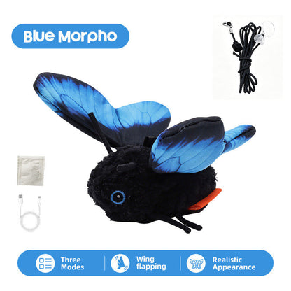 🦋 50% OFF! 🐱 Smart Sensing Flapping Butterfly Toy – Interactive Motion-Activated Cat Toy ✨