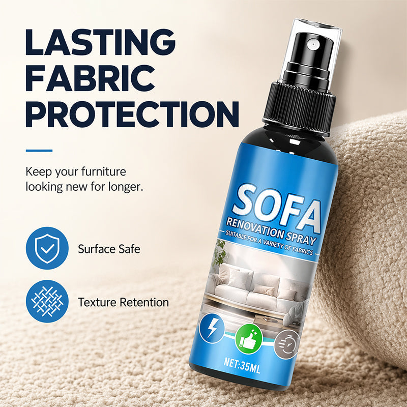 No-rinse fabric cleaner spray