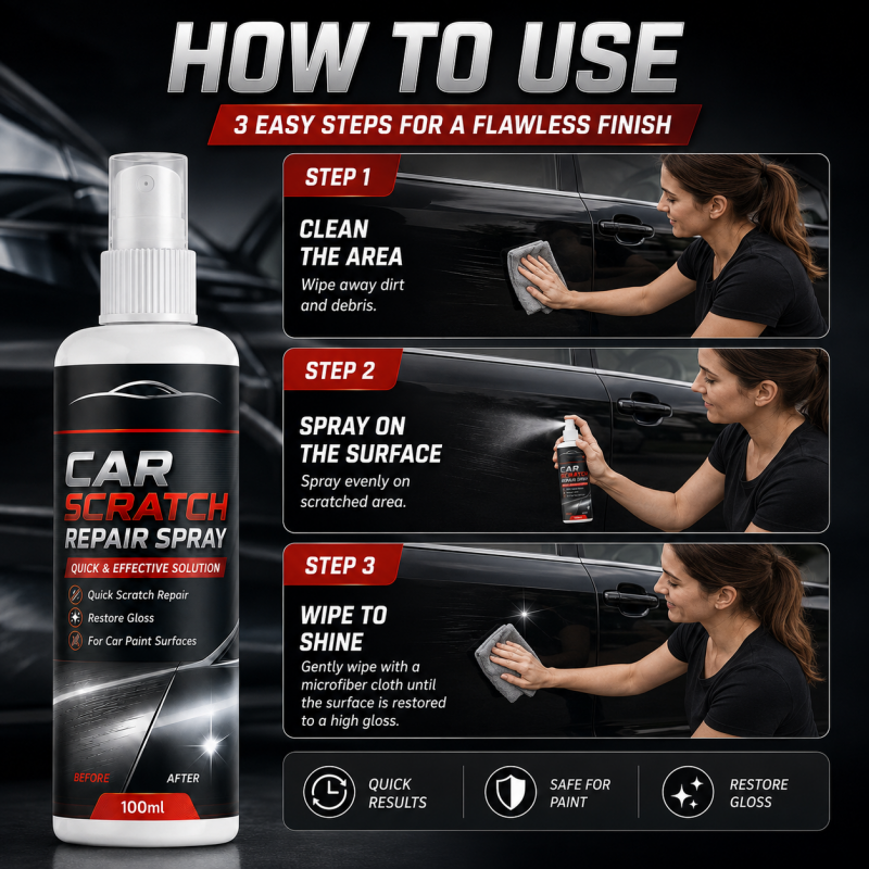 Car scratch repair spray how to use