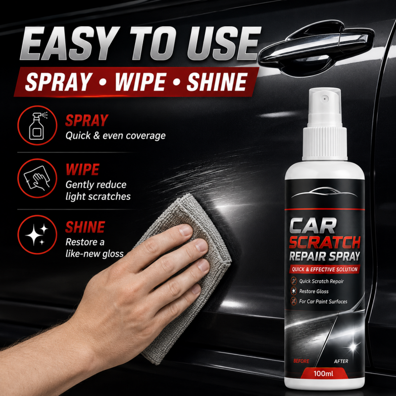 Spray wipe shine process