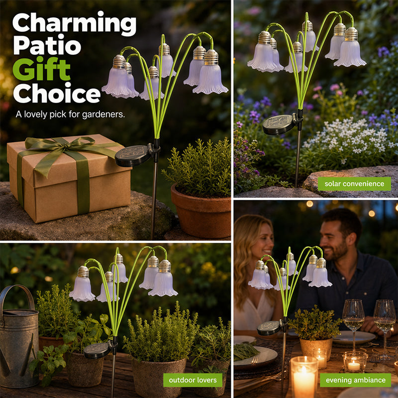 Solar Flower Lights Outdoor Garden Decorations