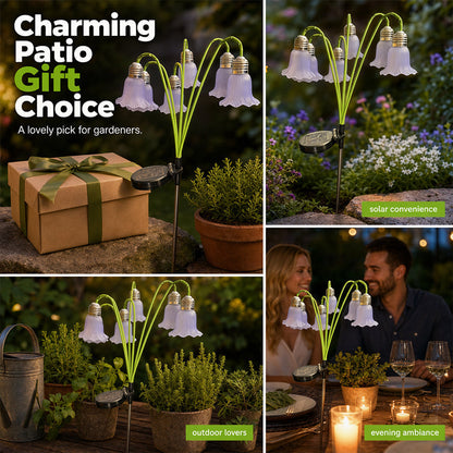 Solar Flower Lights Outdoor Garden Decorations