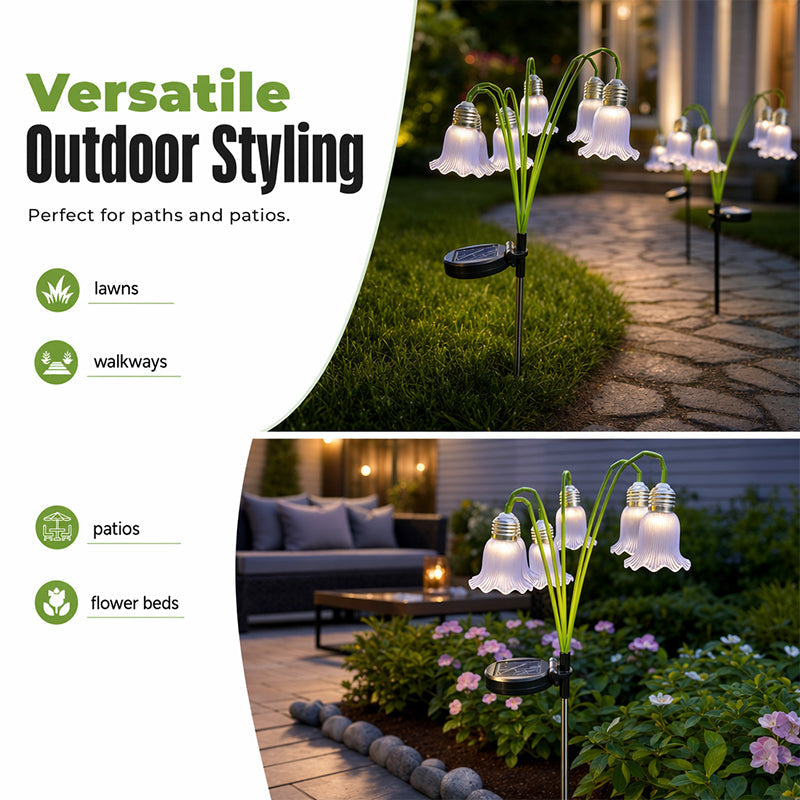 Solar Flower Lights Outdoor Garden Decorations