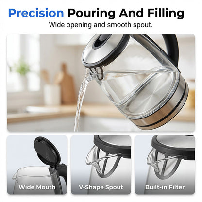 Glass Electric Kettle with LED Light