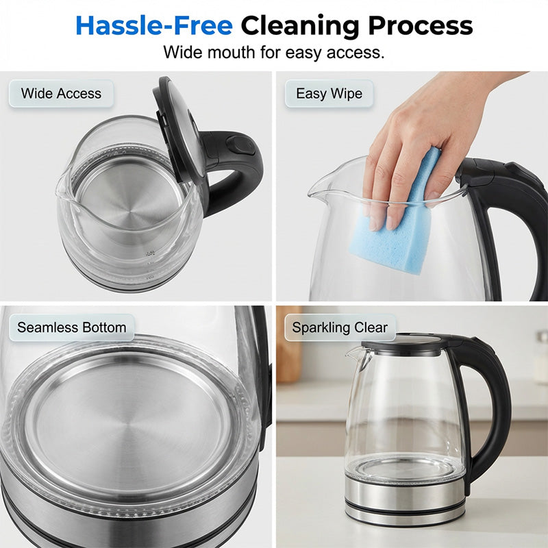 Glass Electric Kettle with LED Light